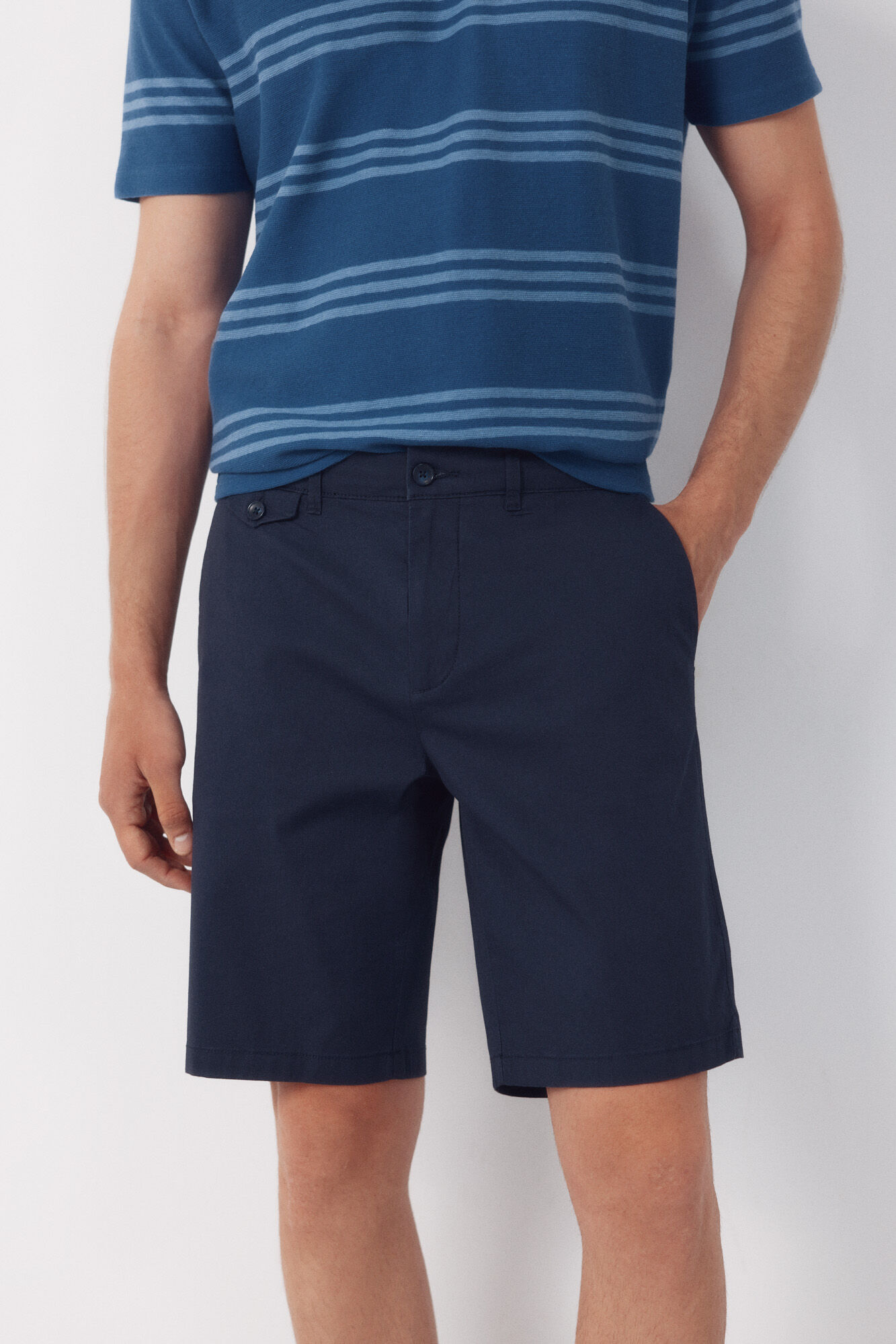 Cortefiel Bermuda chino estampada ligera