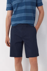 Cortefiel Bermuda chino estampada ligera Azul marino