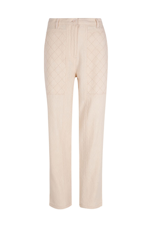 Slowlove Calças jacquard Branco