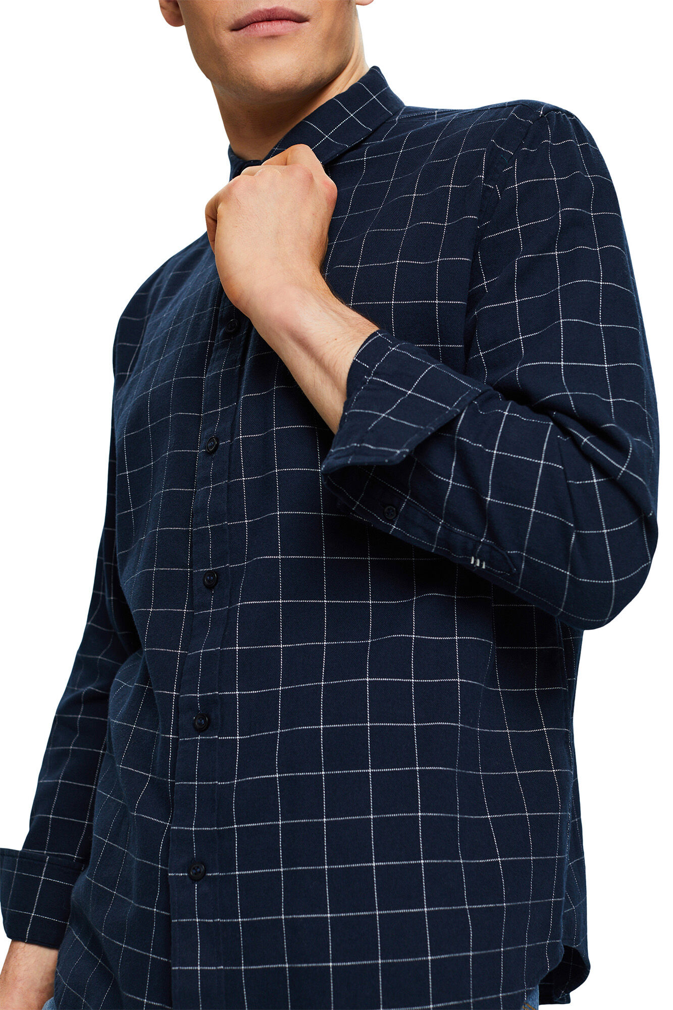 Esprit Camisa algod&oacute;n cuadros regular fit algod&oacute;n