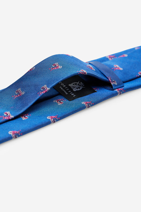 Cortefiel Corbata seda natural Azul