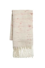 Vila Bufanda jaspeada con flecos Beige