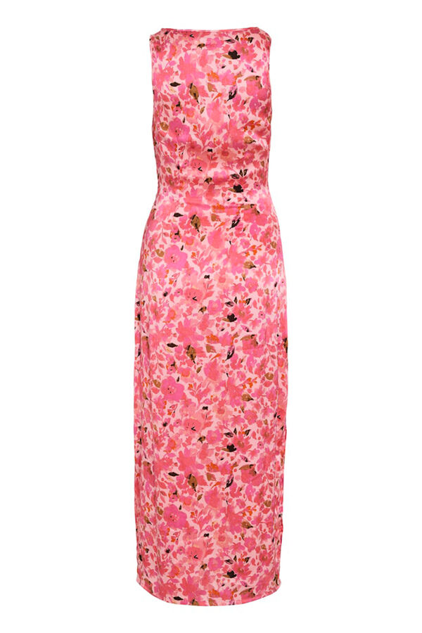 Vila Vestido de fiesta midi estampado Rosa
