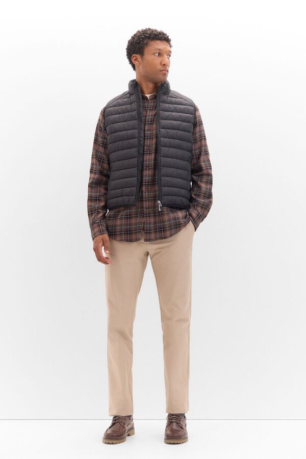 Cortefiel Colete ultraleve thermolite Preto