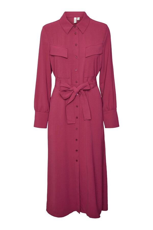 Vero Moda Vestido comprido camiseiro Roxo