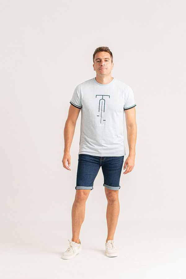 Privata Camiseta "bike" de manga curta Azul