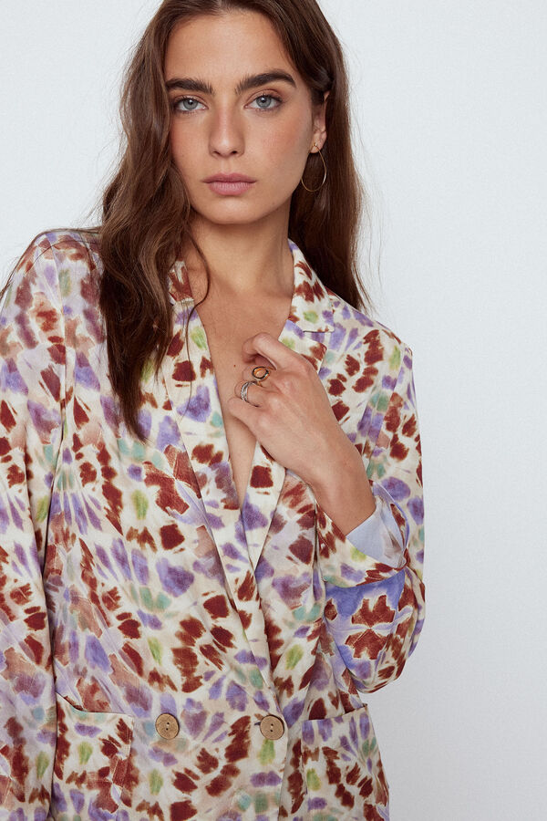 Slowlove Casaco flu&iacute;do estampado Multicolorido