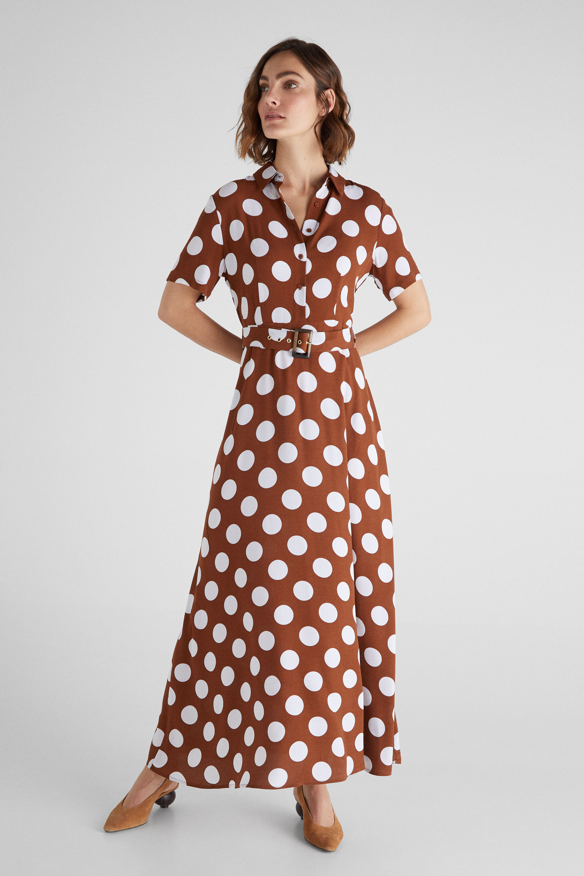 vestido camiseiro comprido