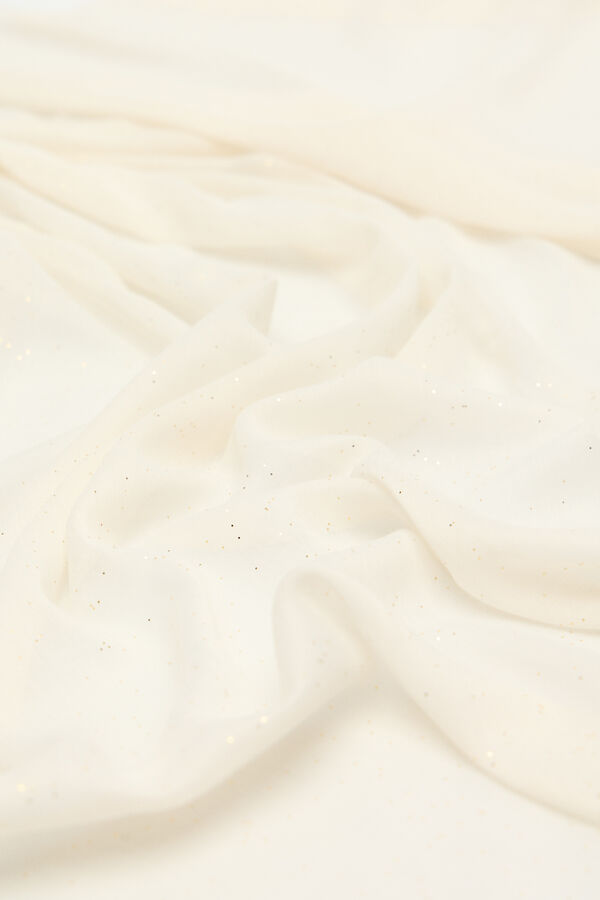 Cortefiel Len&ccedil;o liso e brilhante Ecru