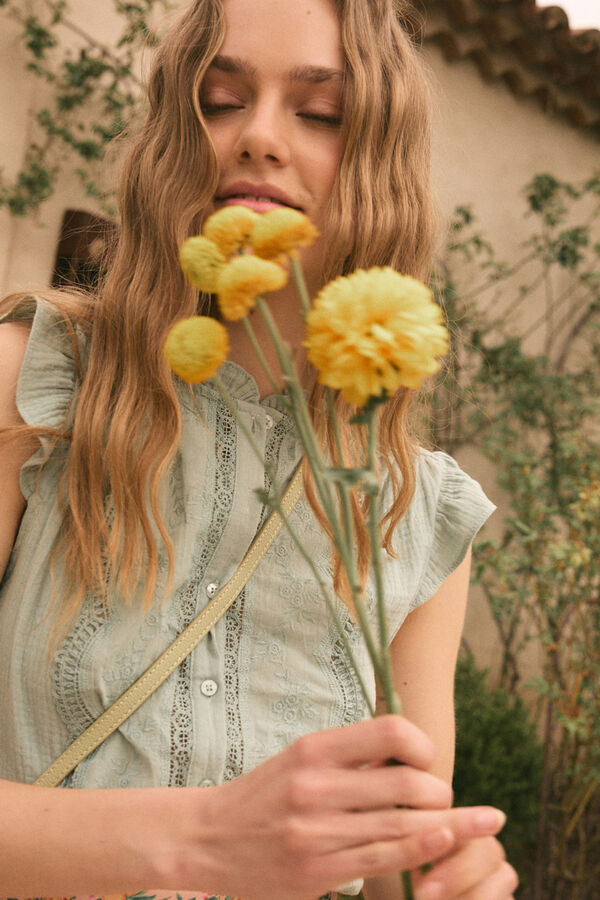 Pol&iacute;n Et Moi Blusa de eucalipto Asum Verde