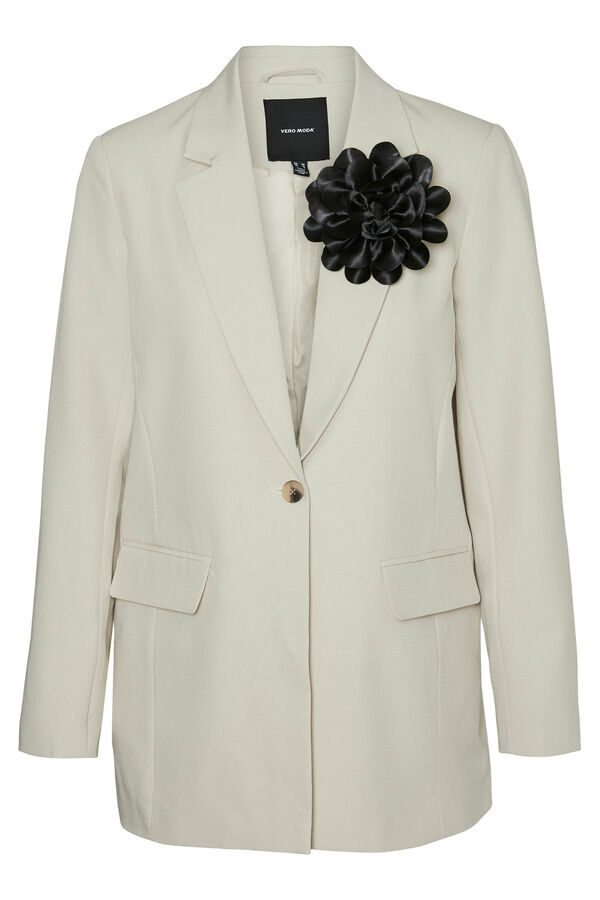 Vero Moda Blazer com detalhe de flor  Cinzento