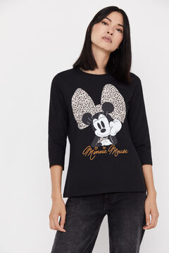 Cortefiel Camiseta Disney animal print Negro