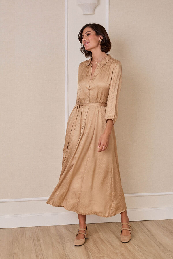 Pol&iacute;n Et Moi Vestido camisa Tirsa Castanho