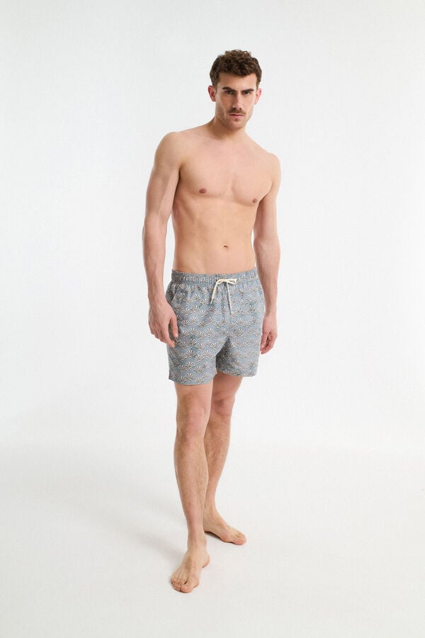 Selected Fato de banho estampado Verde