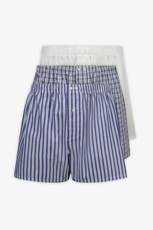 Cortefiel Pack 3 boxer tela Blanco