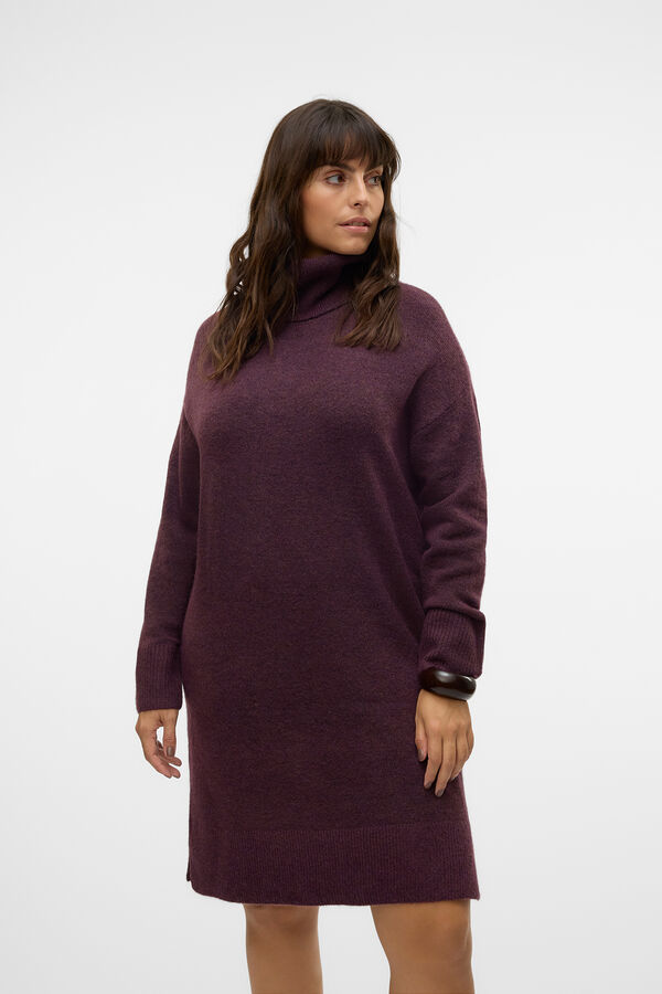 Vero Moda Curve Vestido de punto talla grande Morado