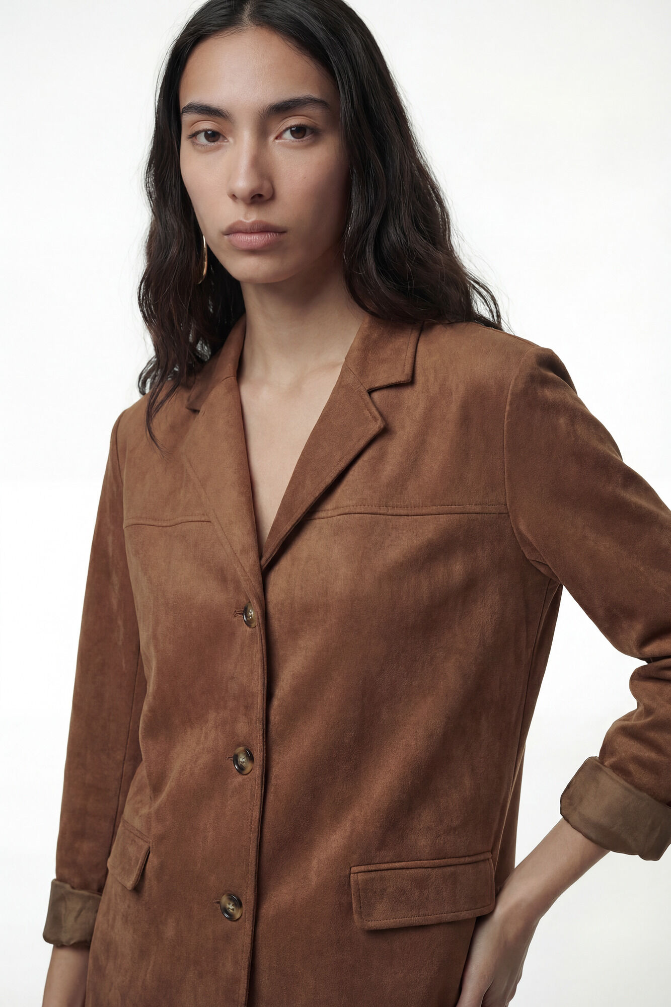 Vero Moda Chaqueta corta efecto ante