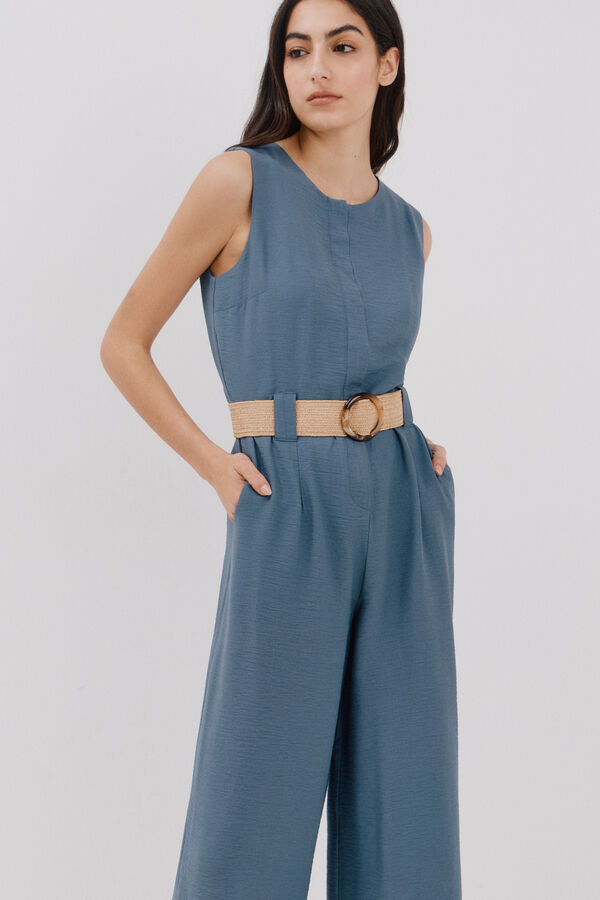 Cortefiel Macac&atilde;o com cinto Azul