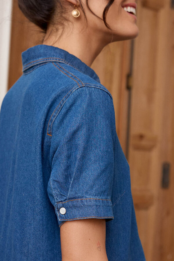 Pol&iacute;n Et Moi Vestido babydoll Dolly Azul