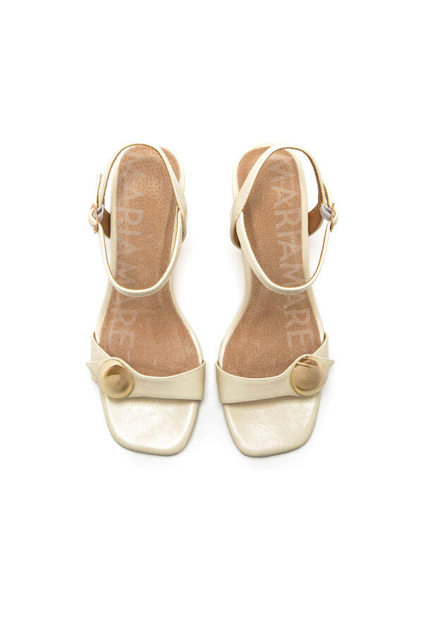 Maria Mare Sandalia de tac&oacute;n Luin Beige