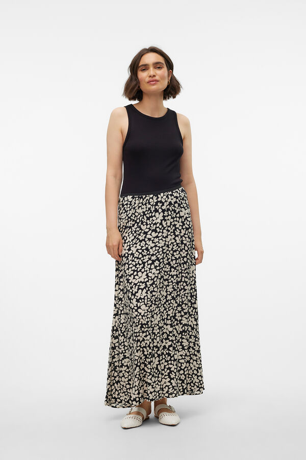 Vero Moda Falda larga fluida Negro