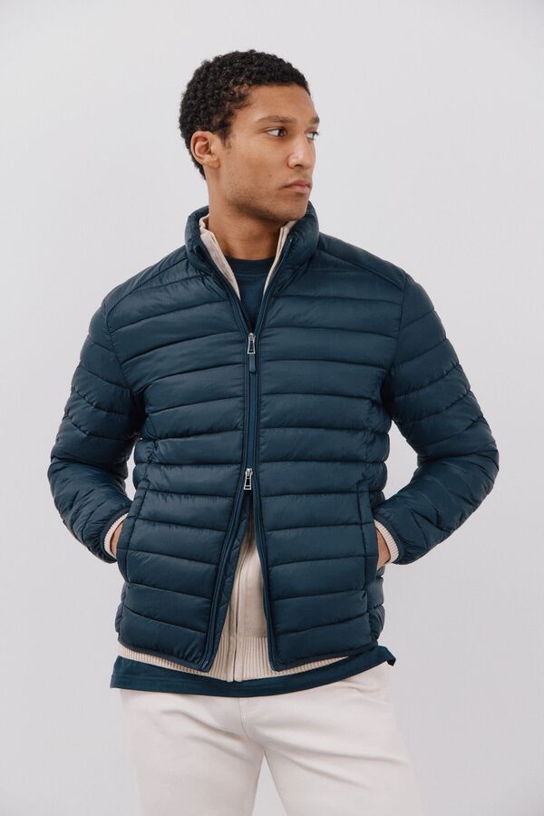 Cortefiel Cazadora ultraligera thermolite Azul marino