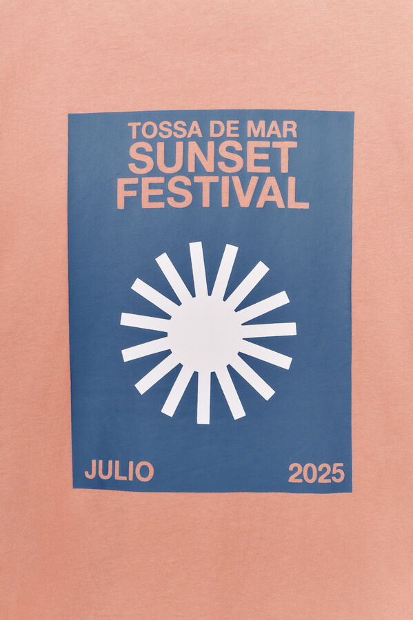 OOTO Camiseta gr&aacute;fica lavada OOTO Vermelho