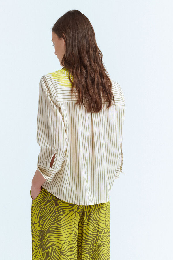 Vila Camisa de manga manga 3/4 Cinzento