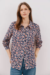 Cortefiel Camisa estampada Azul