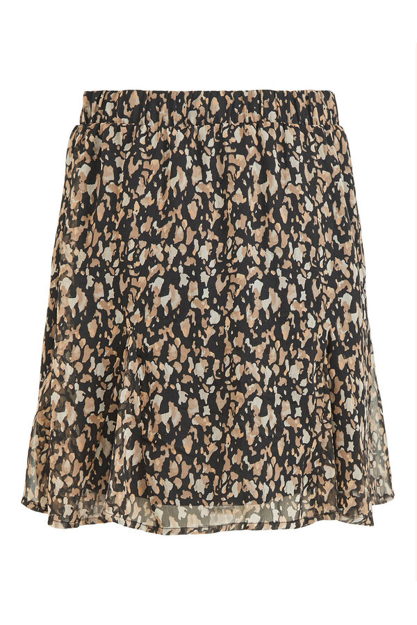 Vila Saia curta estampada Multicolorido