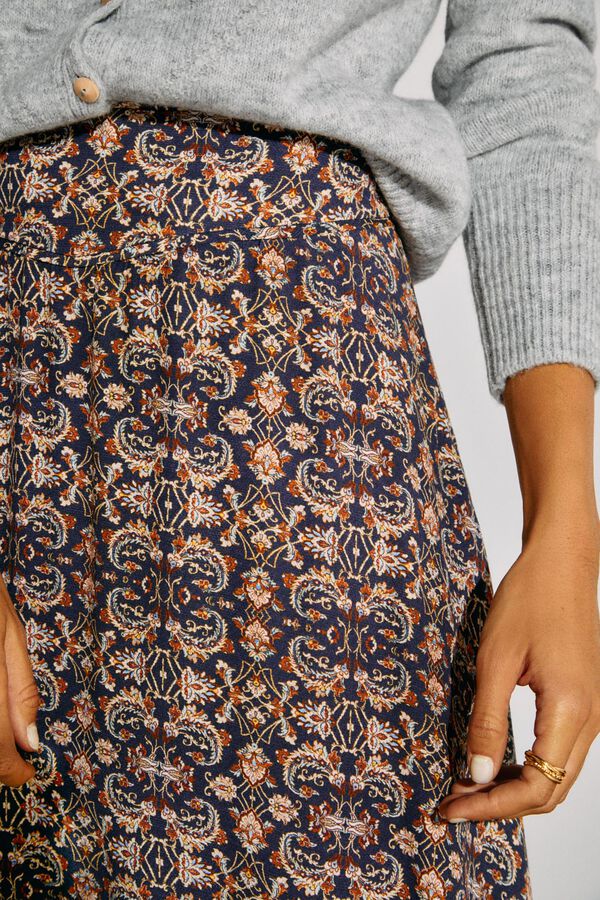 Slowlove Falda capa estampada Estampado azul