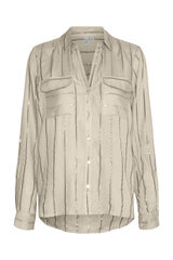 Vero Moda Camisa de manga larga detalle l&uacute;rex Gris