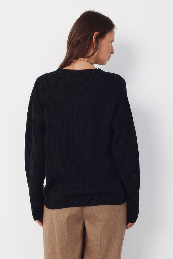 Cortefiel Camisola de toque suave Preto
