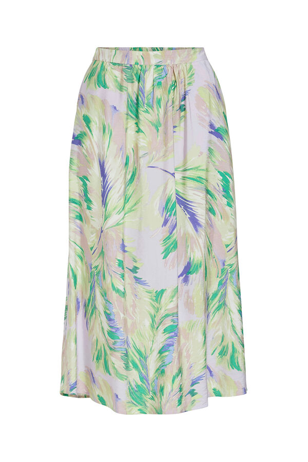 Vila Saia midi com viscose Roxo