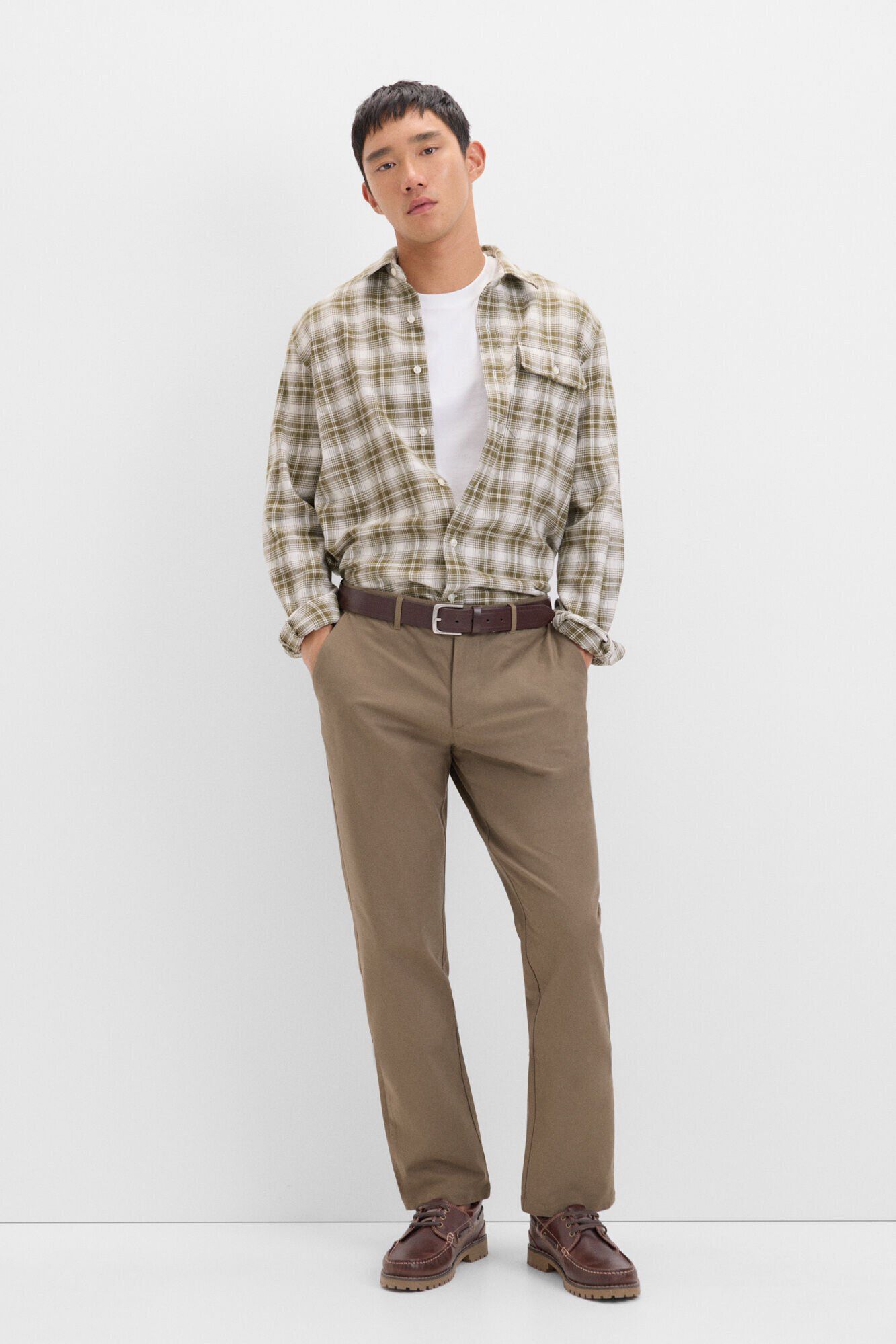 Cortefiel Camisa de flanela com padr&atilde;o de xadrez