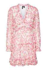 Vero Moda Vestido corto de manga larga Blanco