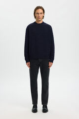 Selected Jersey estructura 100% algod&oacute;n org&aacute;nico. Azul marino