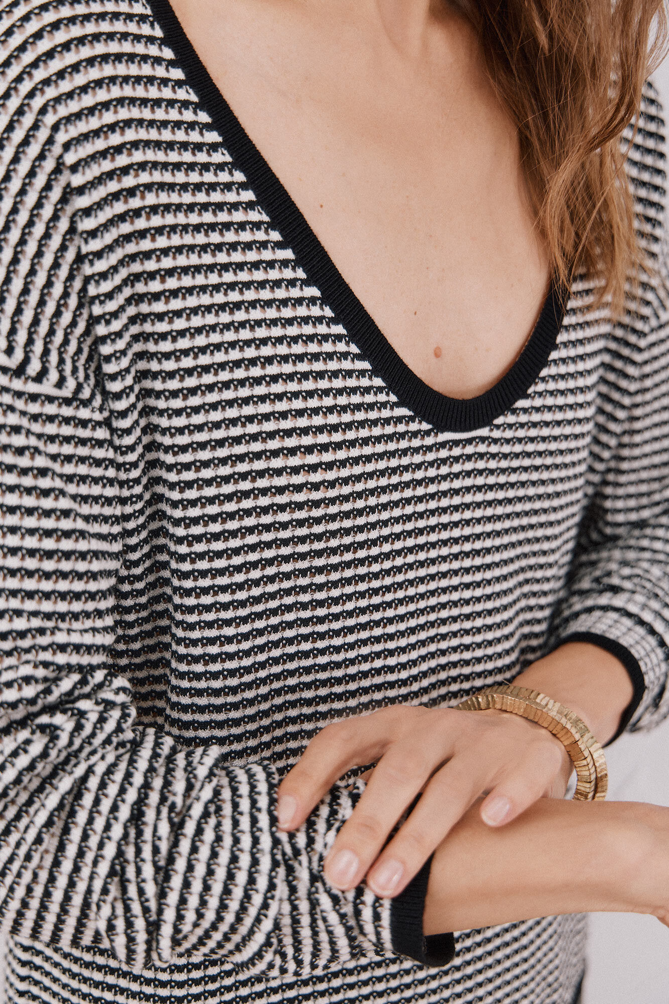 Cortefiel Jersey punto bicolor