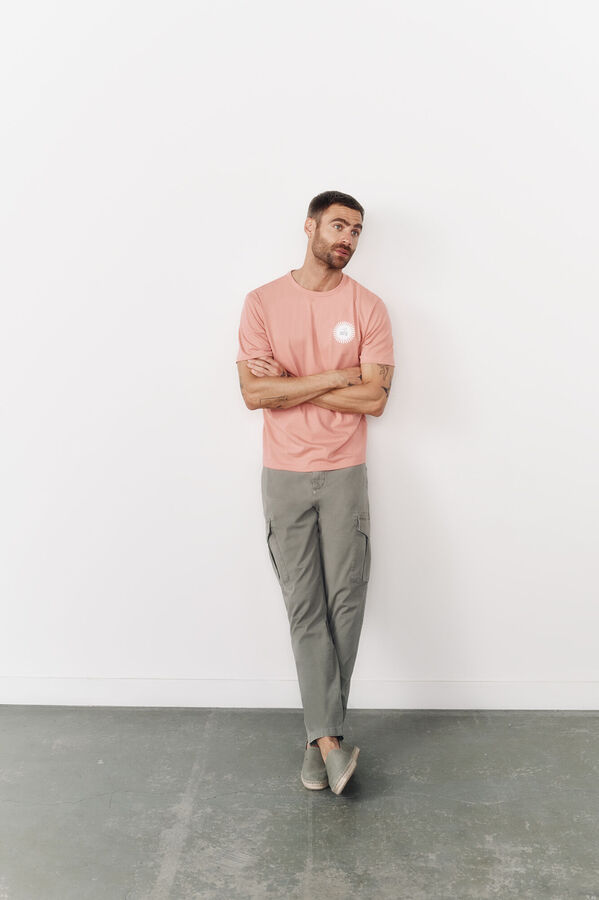 OOTO Camiseta gr&aacute;fica lavada OOTO Vermelho