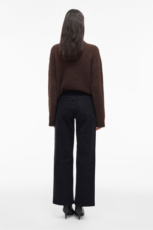 Vila Pantal&oacute;n ancho con bolsillos delanteros Negro