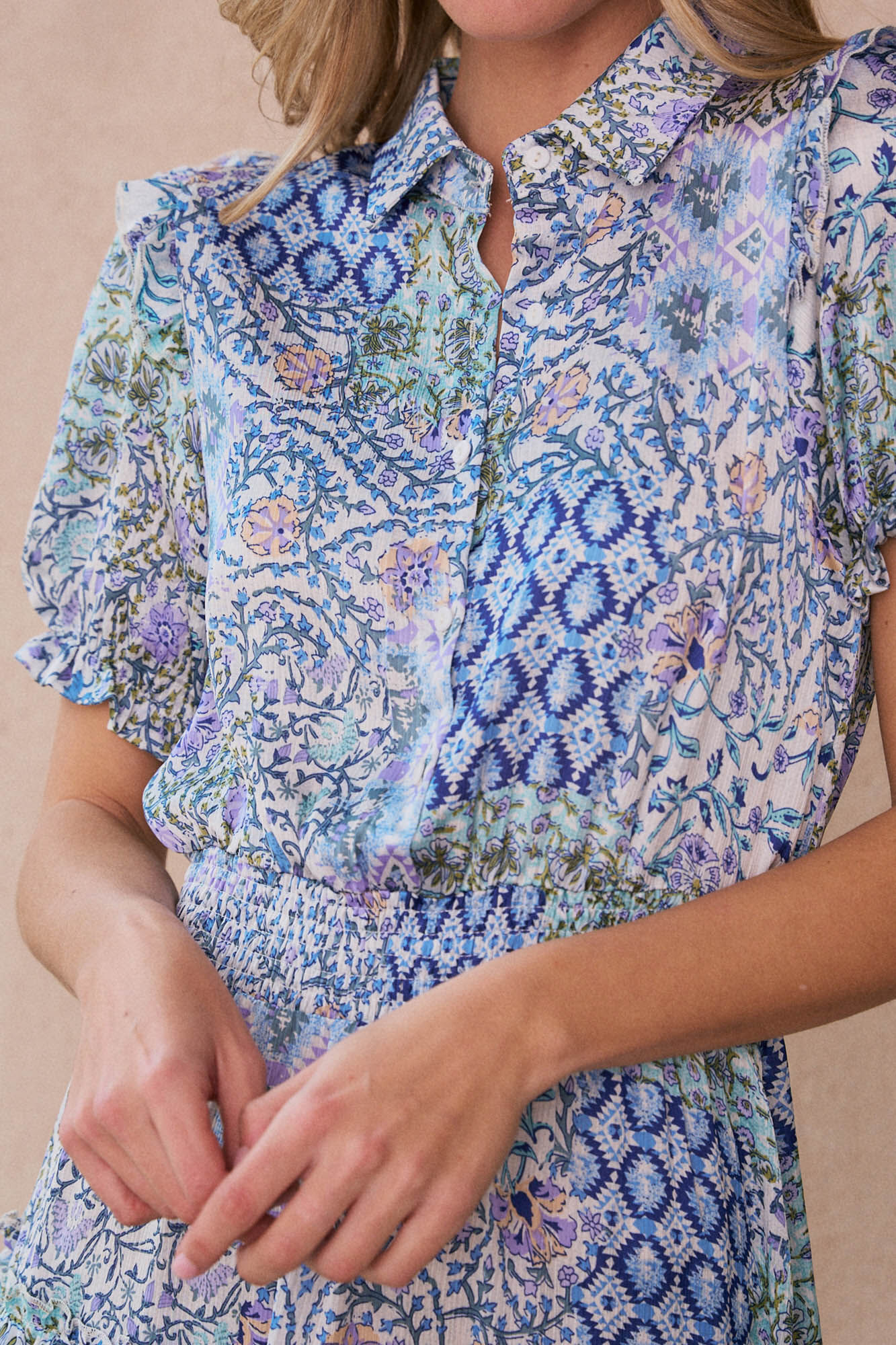 Pol&iacute;n Et Moi Vestido curto Roxana