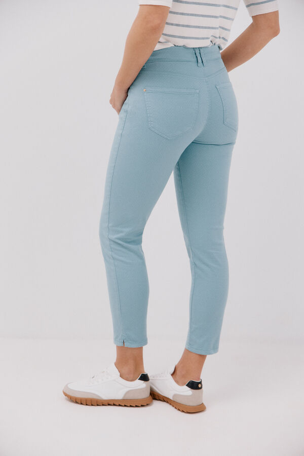 Cortefiel Jeans Sensacional Slim Jacquard Azul