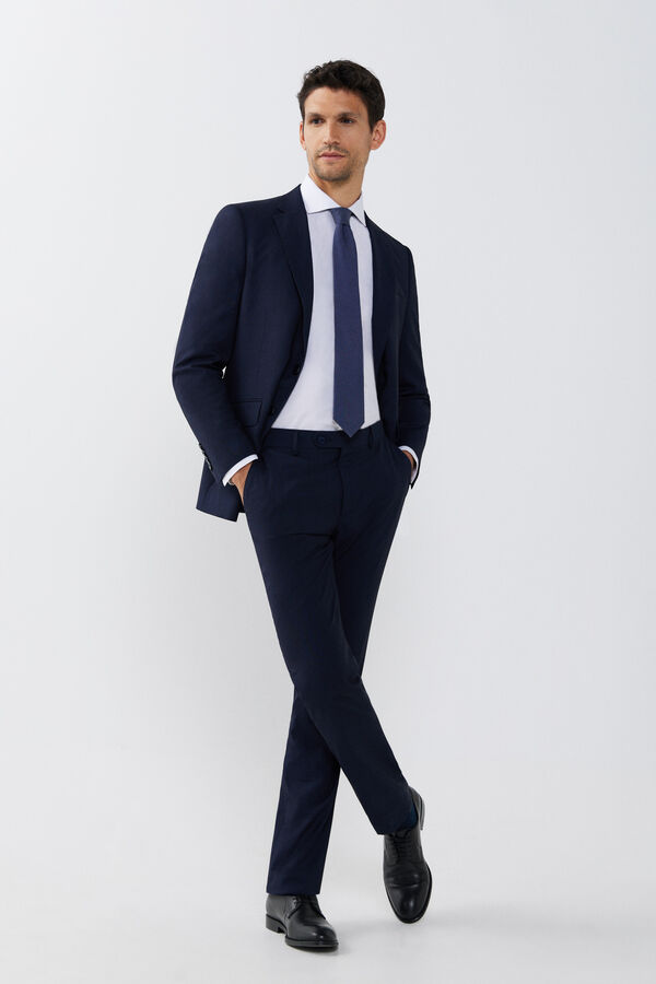 Cortefiel Blazer liso coolmax® Azul