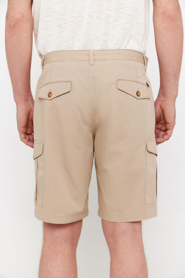 Cortefiel Bermudas cargo Tostado