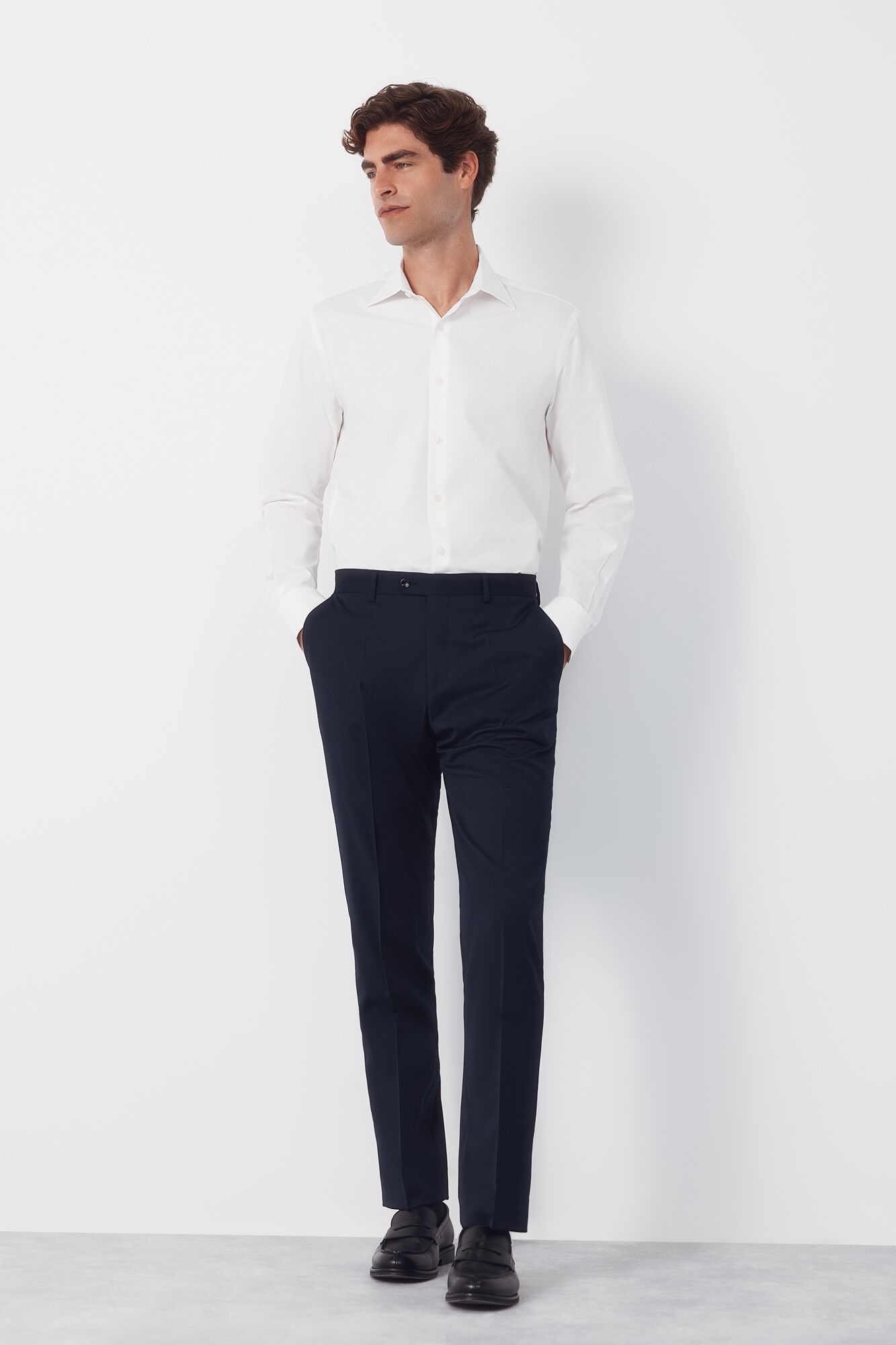 Cortefiel Pantal&oacute;n de traje liso COOLMAX&reg;