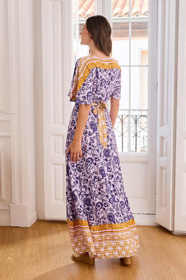 Pol&iacute;n Et Moi Vestido estampado Gigi Lila