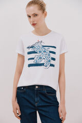 Cortefiel T-shirt estampada Azul