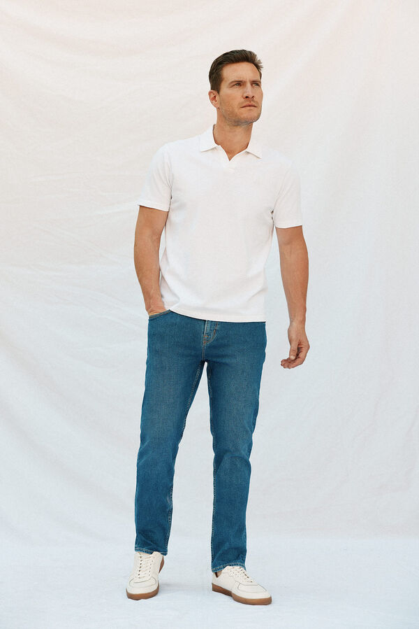 Cortefiel Polo estrutura Branco