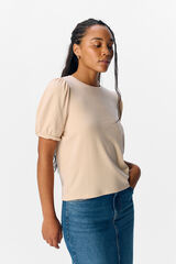 Object T-shirt manga em bal&atilde;o Cinzento