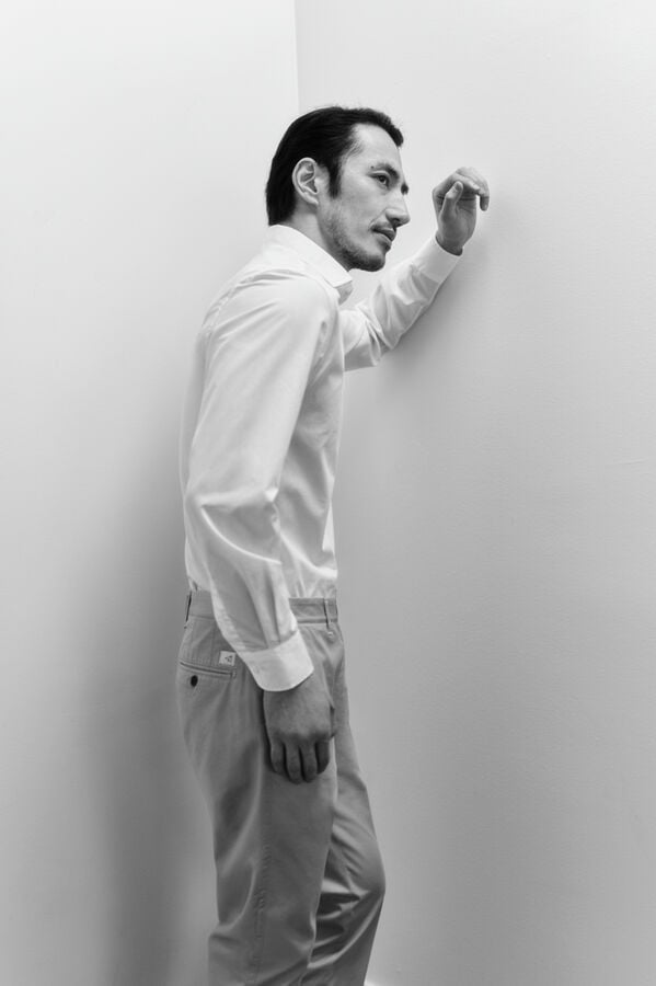 OOTO Camisa de popelina de manga comprida Branco